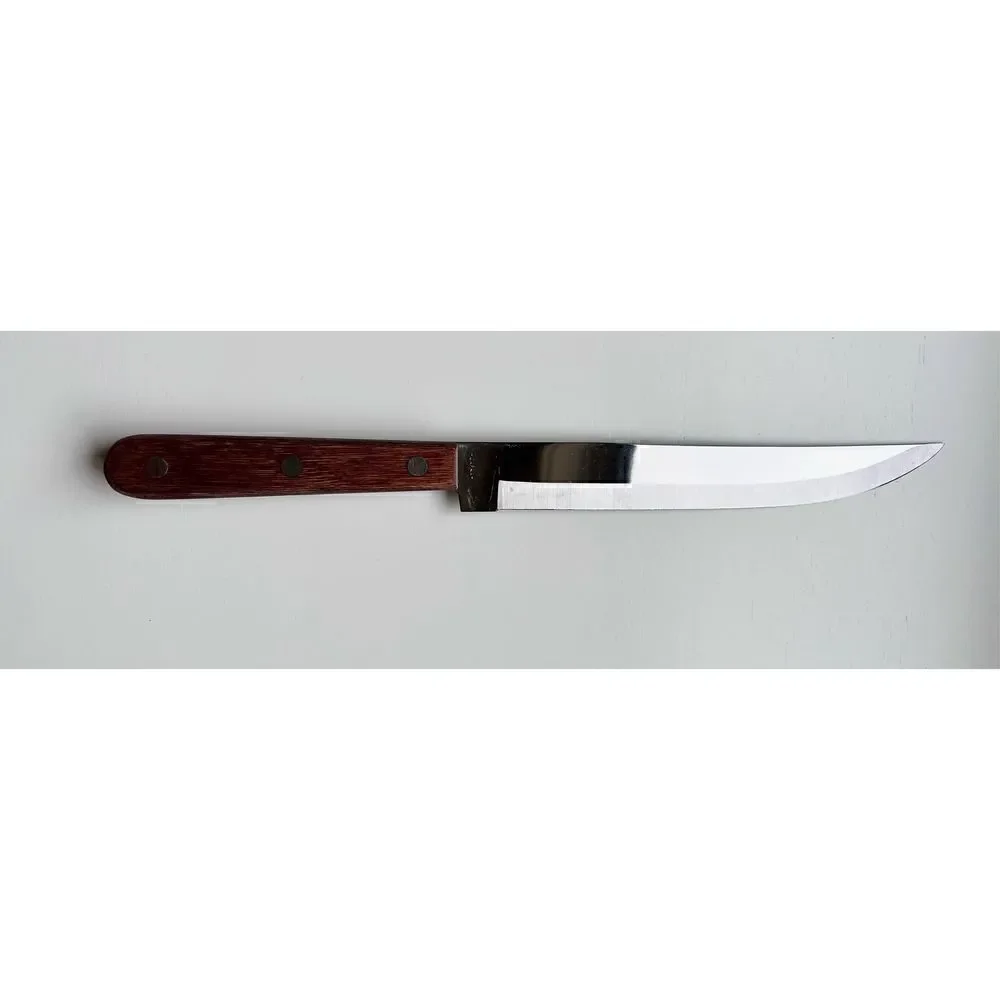 R. S. Stainless Vintage Wood Handle Chef's Knife, Made in Japan